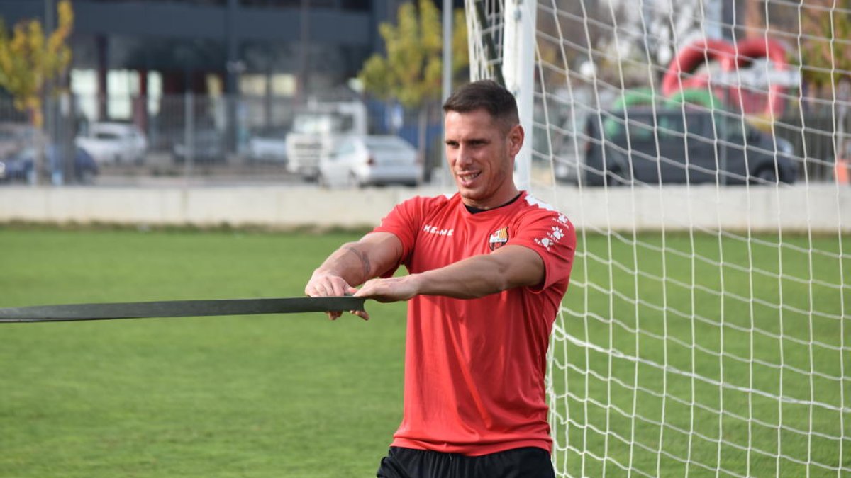 David Querol ja entrena amb el grup i podria participar contra el Mallorca