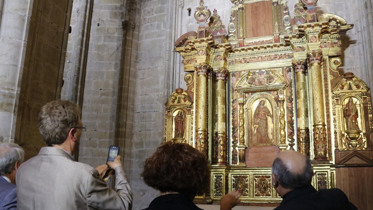 catedral de Tortosa, Diputación de Tarragona, Escuela de Arte, restauración, retablo barroco