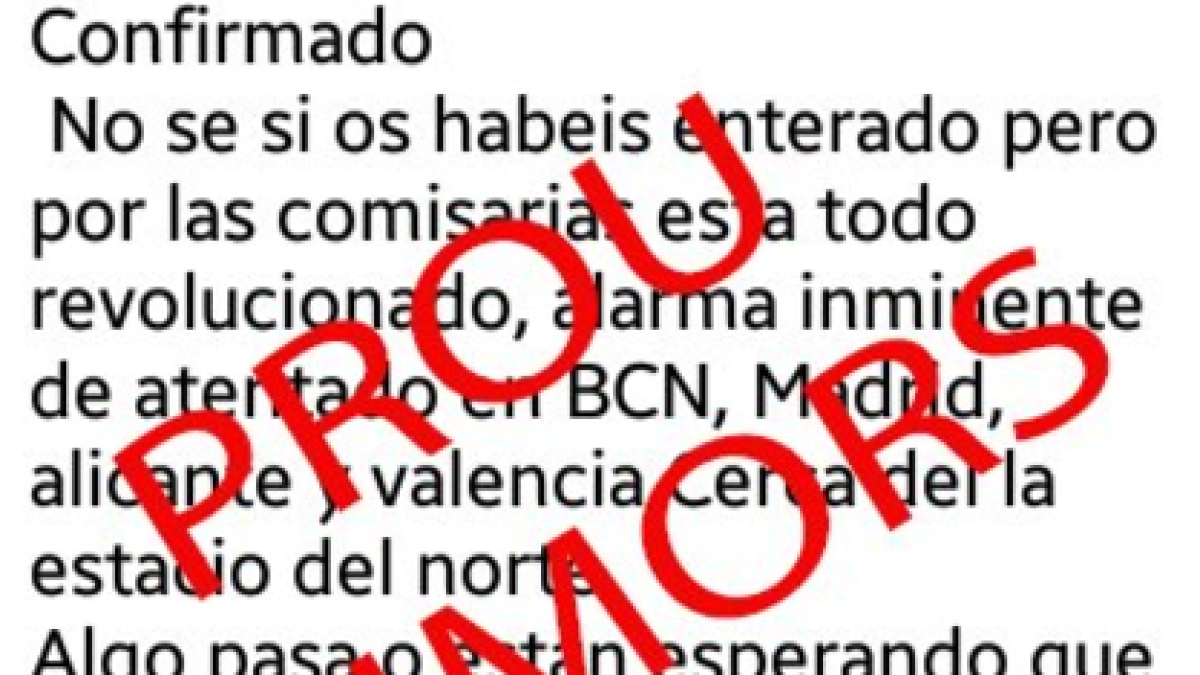 Los Mossos desmienten los rumores de atentados terroristas en España