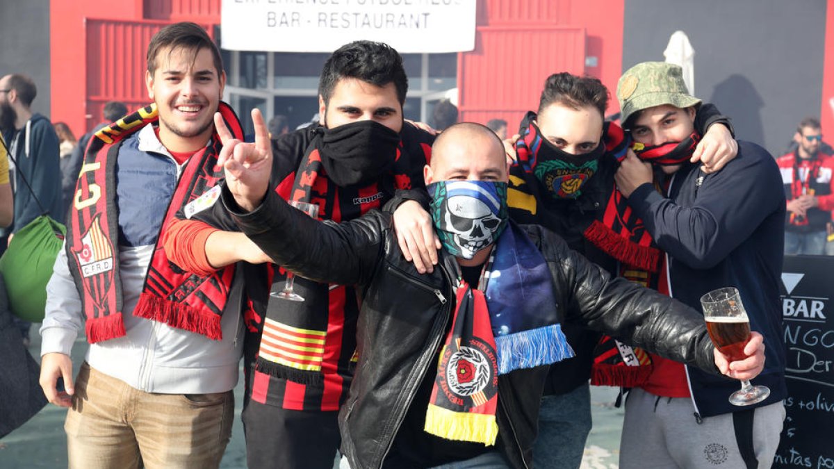 Las imágenes previas al derbi Reus-Nàstic