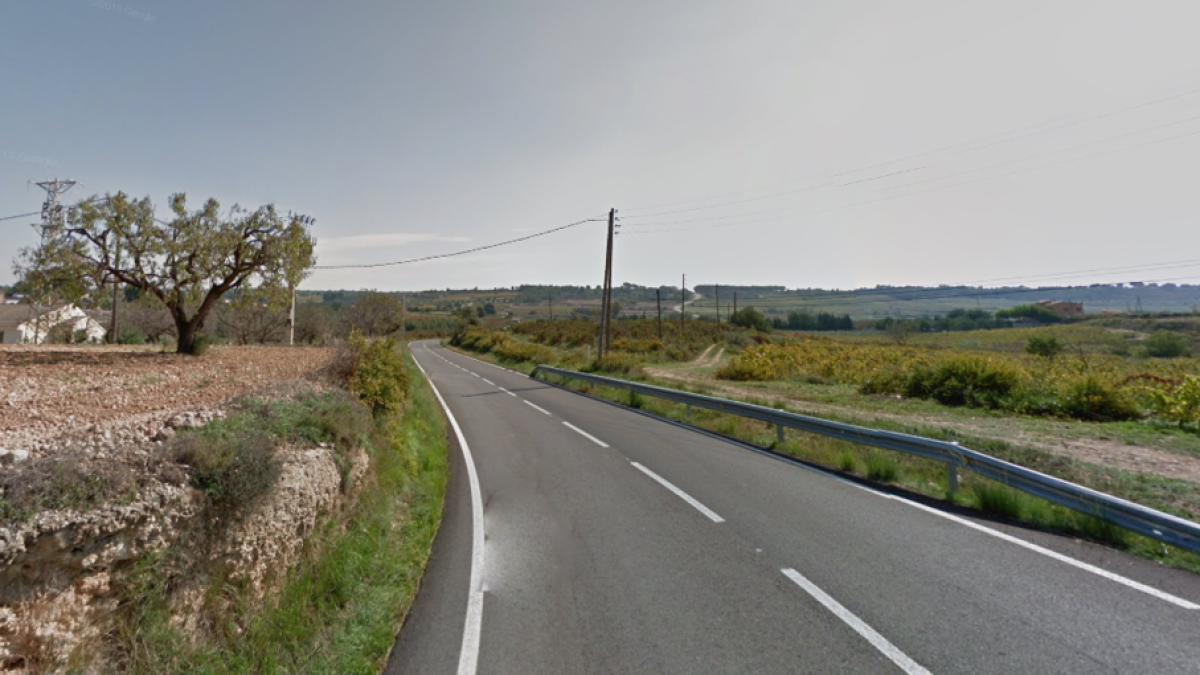 Un motorista herido en un accidente en Vallmoll