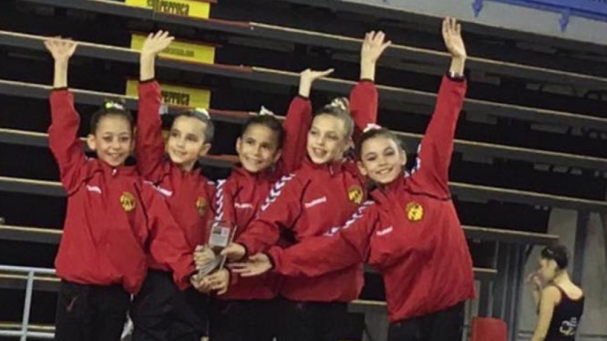 El Cadet Base del Nàstic, campió de la Copa Catalana de Conjunts de Gimnàstica Rítmica