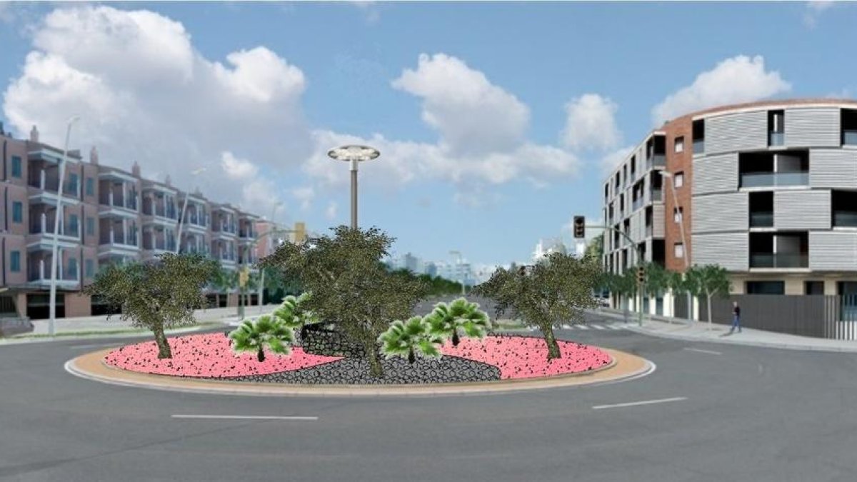 «Remolino de piedras» gana el proceso participativo para ajardinar una rotonda