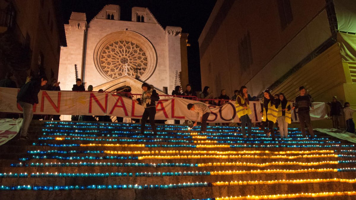 La Salle Tarragona i Torreforta tornarà a cobrir d'espelmes solidàries les escales de la Catedral
