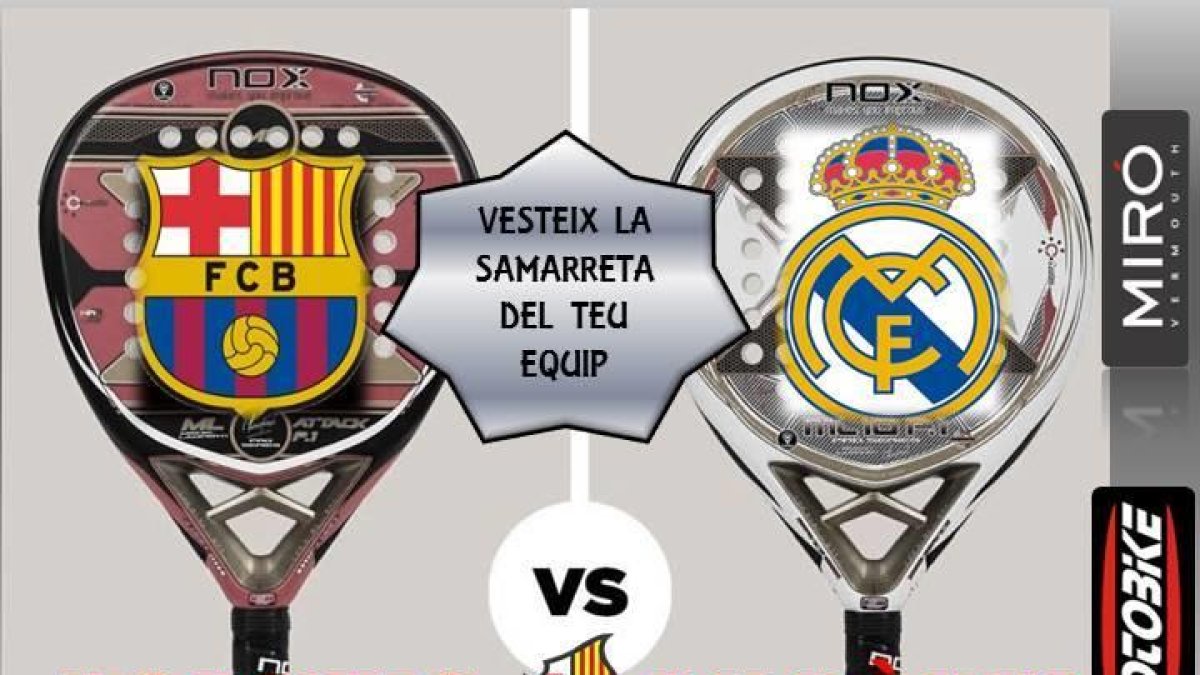 El Barça – Madrid se jugará en la pista de pádel