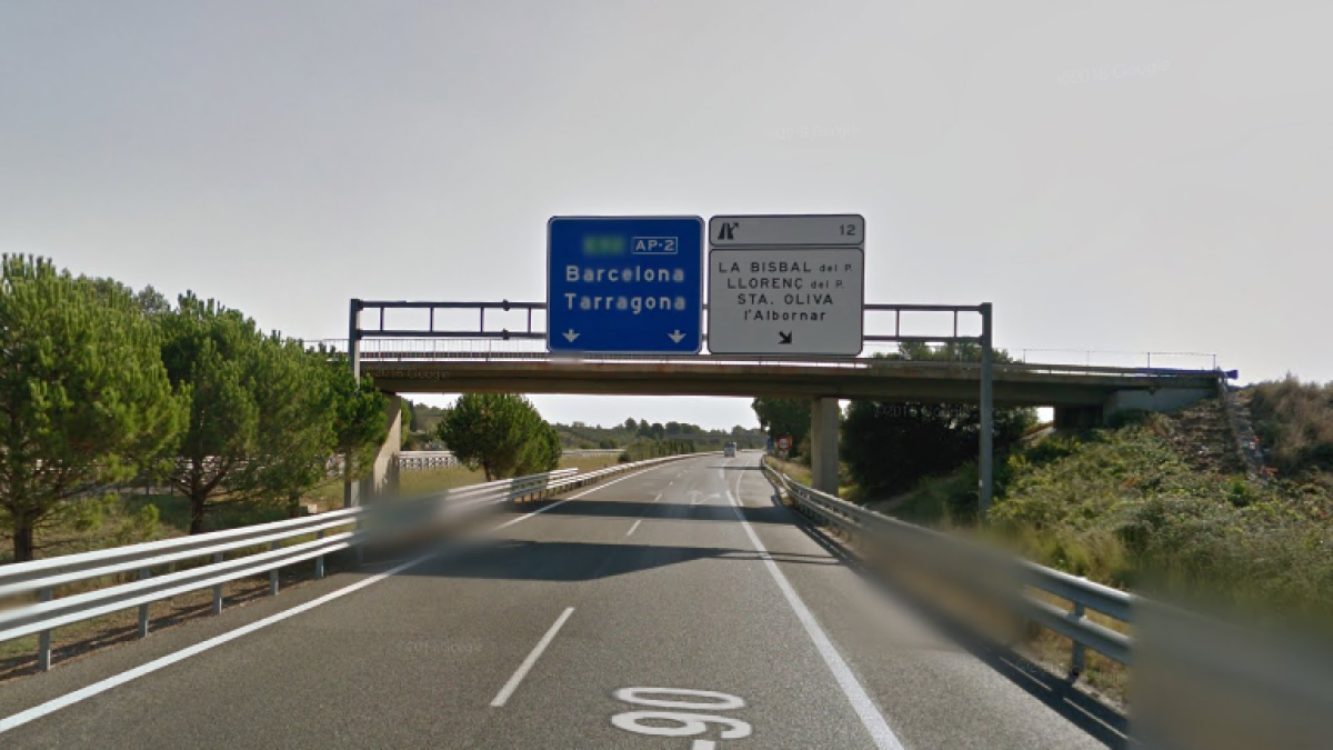 Dos ferits en un accident a l'AP-2 a l'alçada de la Bisbal del Penedès