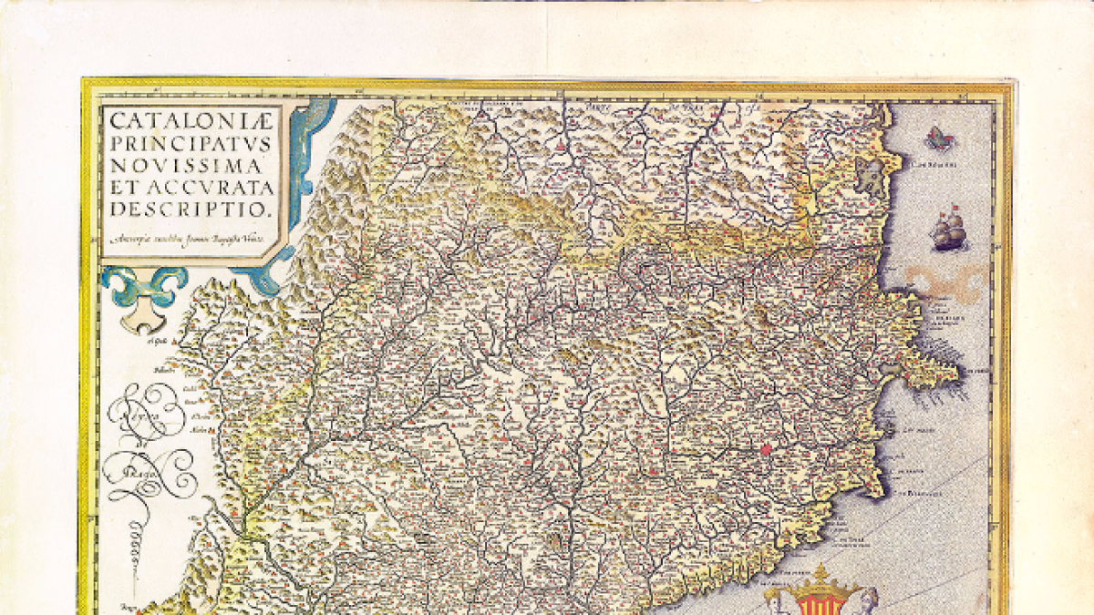 Un mapa de Cataluña del S.XVIII lleno de sorpresas