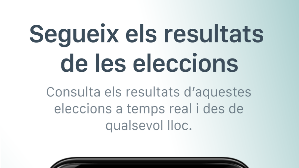Una aplicación permitirá seguir en tiempo real las elecciones del 21-D desde el móvil o la tableta