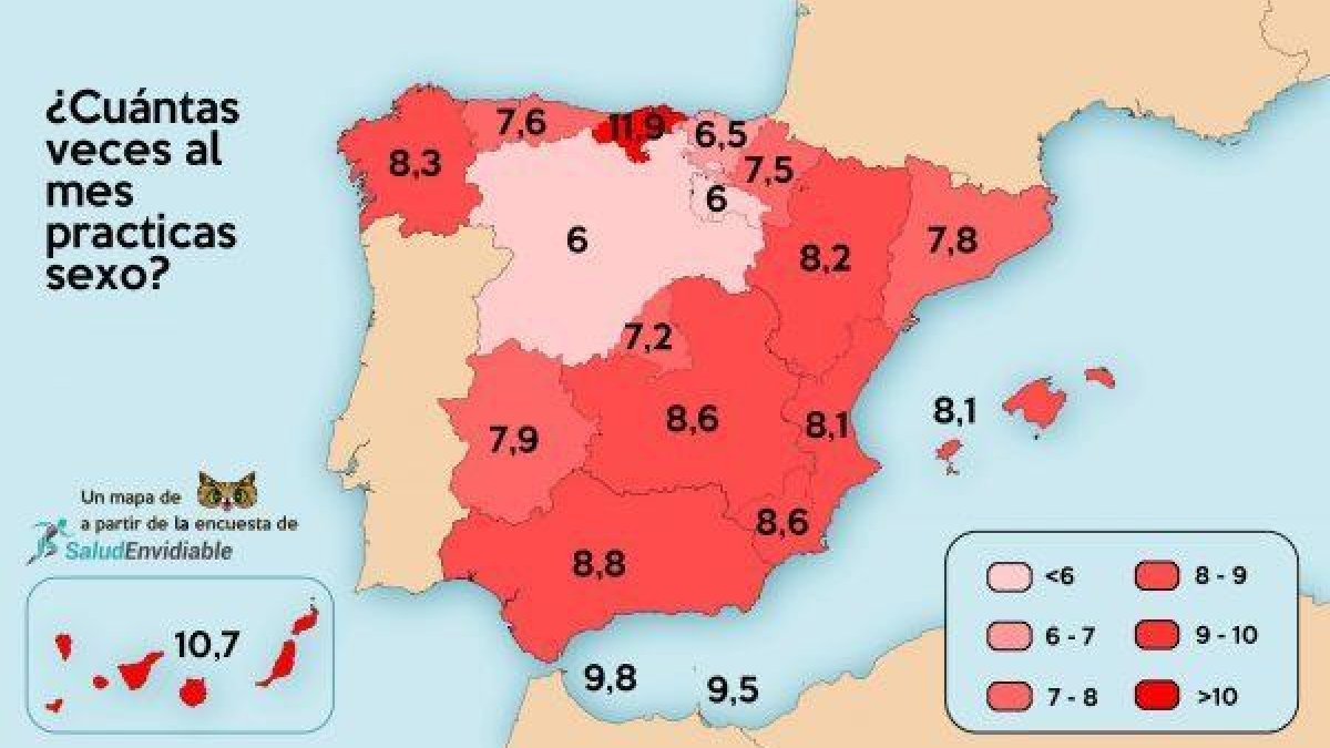 Catalunya és la setena Comunitat Autònoma amb menys sexe d'Espanya