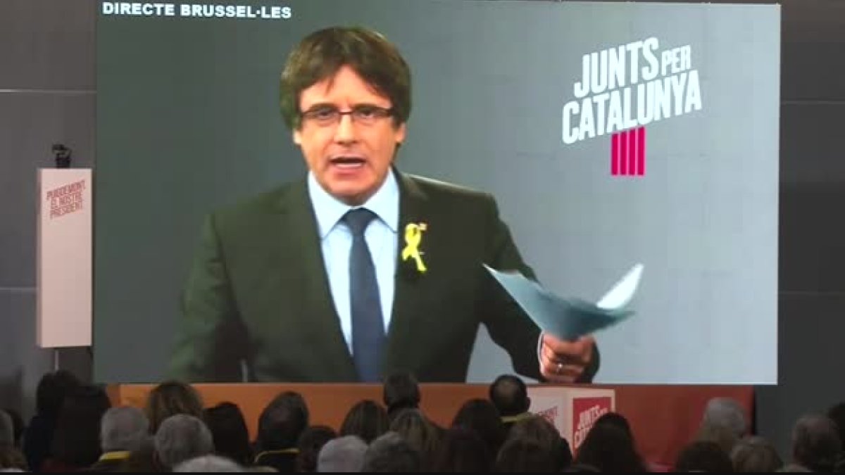 Puigdemont diu que Arrimadas, Iceta i Albiol no podran aguantar la mirada de Jordi Sànchez quan entri al Parlament