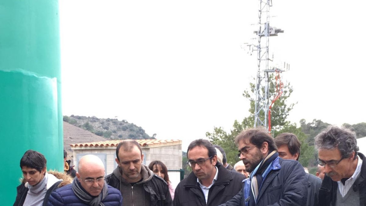 Porrera, instal·lació, Priorat, ACA, aigües residuals, Agència Catalana de l'Aigua, depuradora, Josep Rull