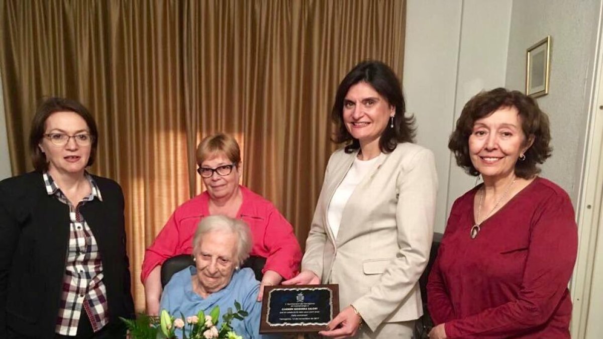 Homenaje a la tarraconense Carmen Noguera por sus 100 años