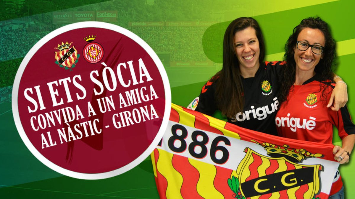 El Nàstic regala una entrada para el derbi contra el Gerona a cada socio que quiera llevar a un acompañante