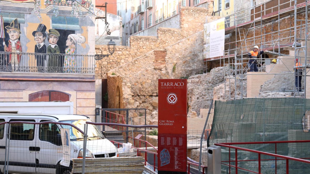 Las obras del Circo Romano se alargan y acabarán a principios del próximo año