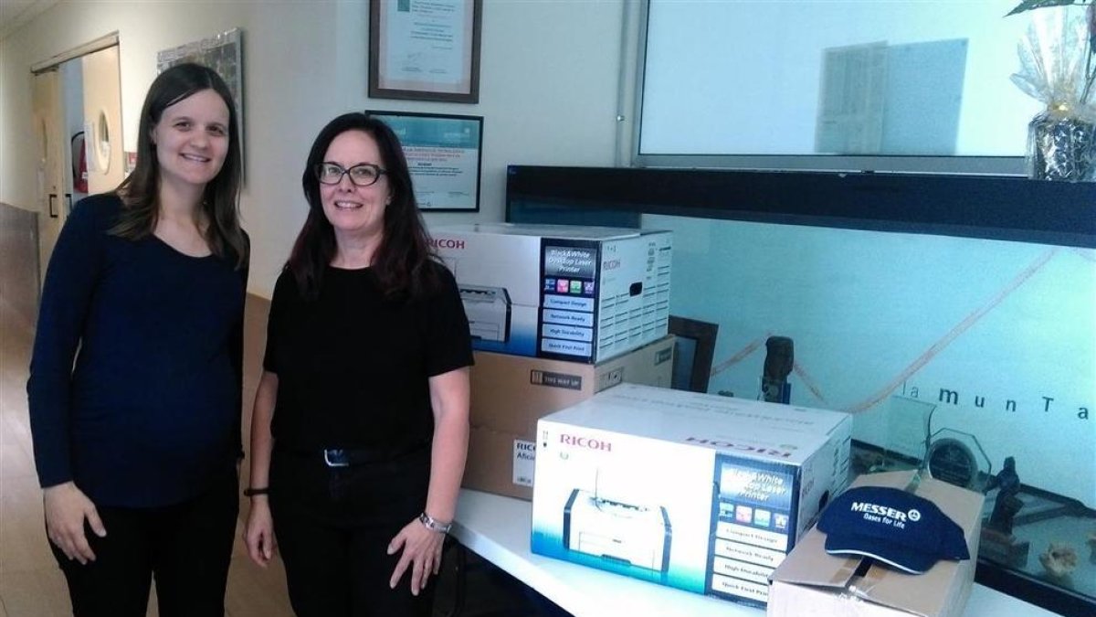 Messer Ibérica da impresoras a asociaciones e instituciones sociales del Campo de Tarragona