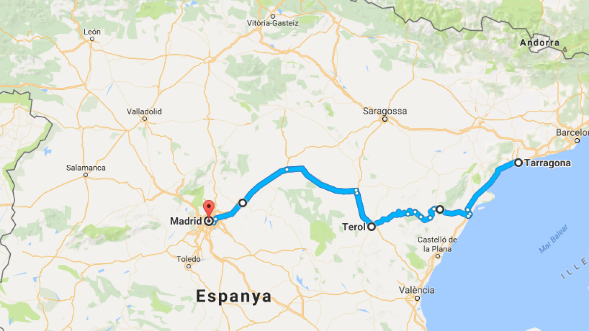 Tarragona, Terol i Guadalajara demanen una autovia que els connecti amb Madrid