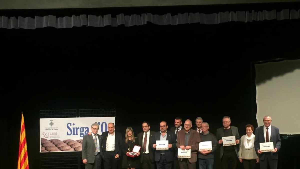 Joan Launes, Josep Sánchez Cervelló i el Premi de Narrativa Ribera d'Ebre, premi Sirga d'Or 2016