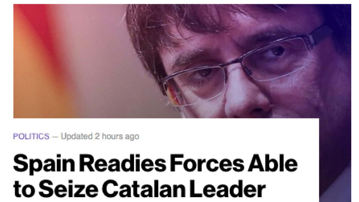 Agentes de élite de la Policía Nacional, preparados para arrestar en Puigdemont, según Bloomberg