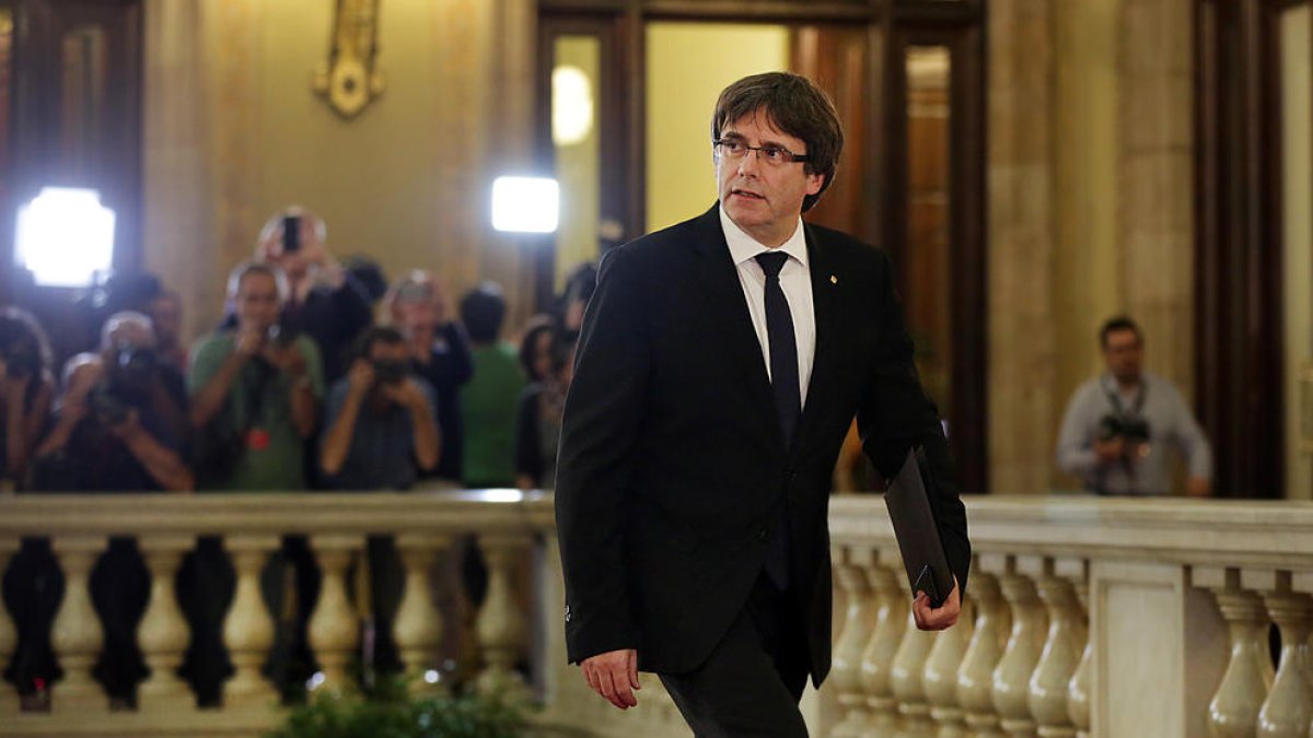 Puigdemont: «No esperin ni amenaces, ni xantatges ni insults»