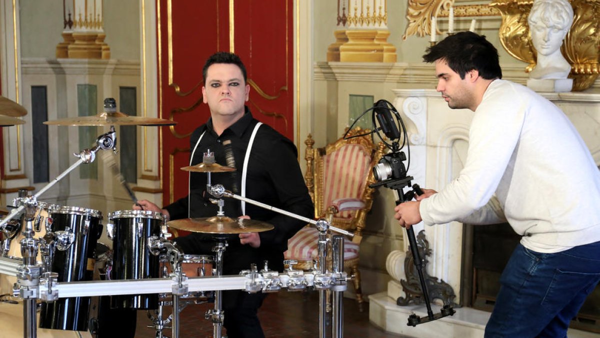 Grabació del videoclip del grupoConduct Of Flies