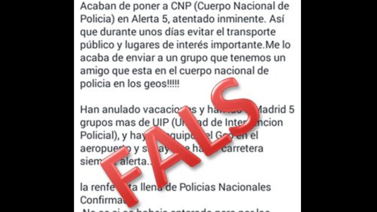 Mossos desmiente que el Estado esté en riesgo inminente de atentado terrorista