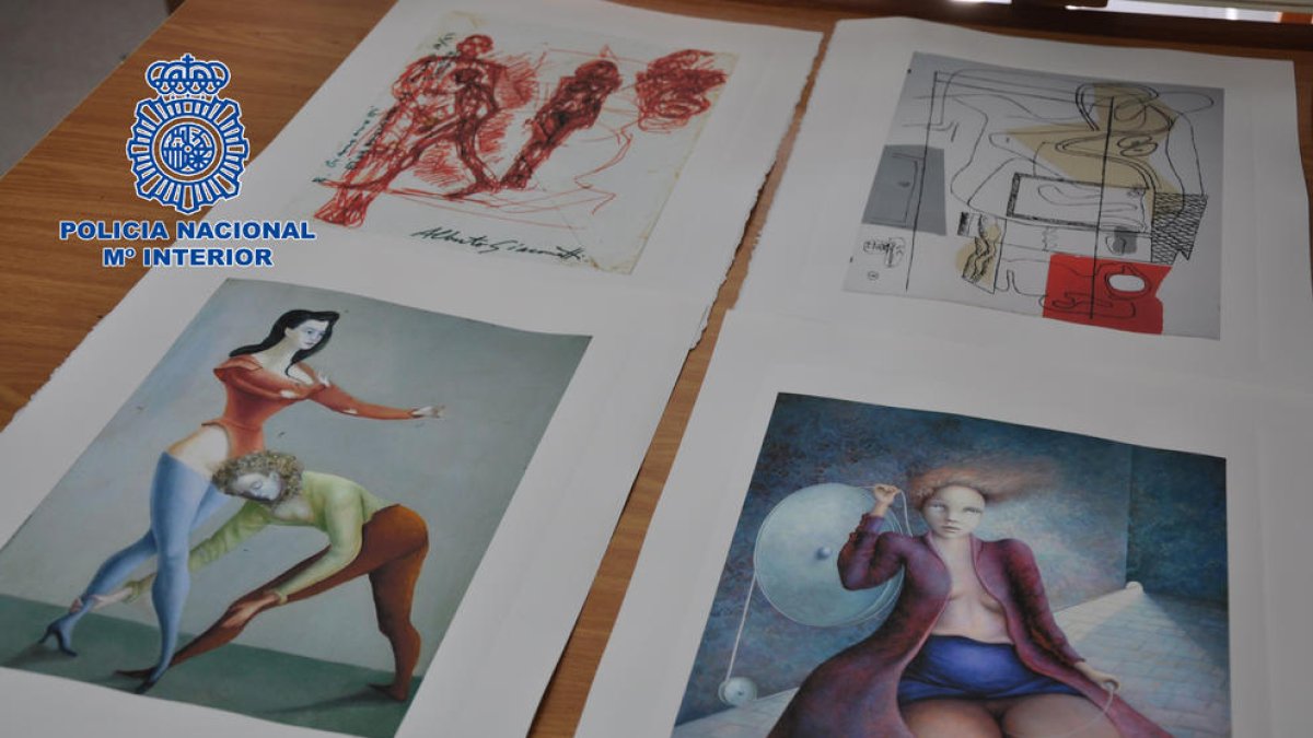 Un detingut a Reus per vendre litografies falsificades d'autors com Tàpies o Picasso
