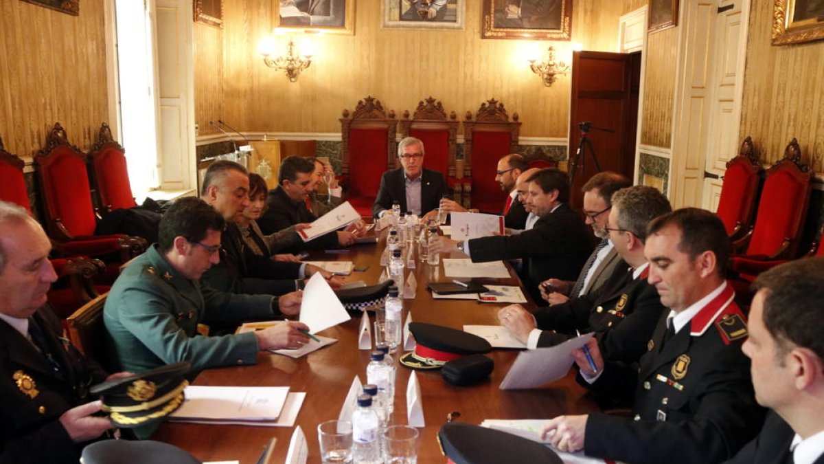 Junta Local de Seguretat, policia, reunió, Ajuntament de Tarragona