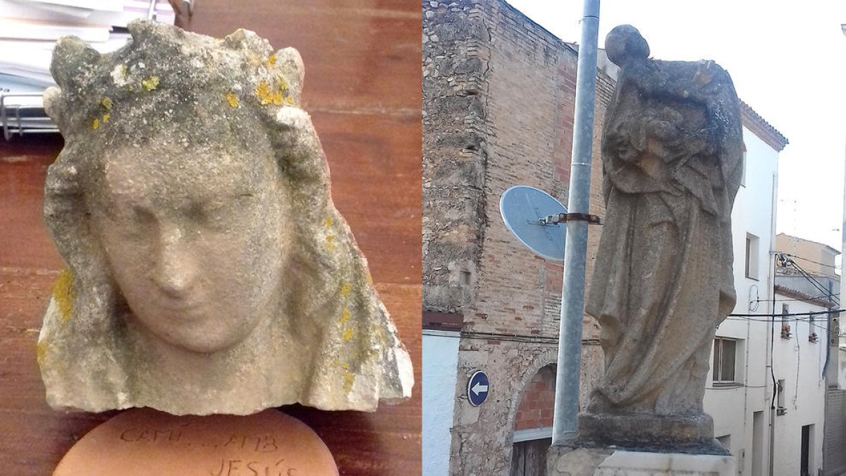 L'Arquebisbat denuncia la decapitació de la Mare de Déu de la Parròquia de Bonastre