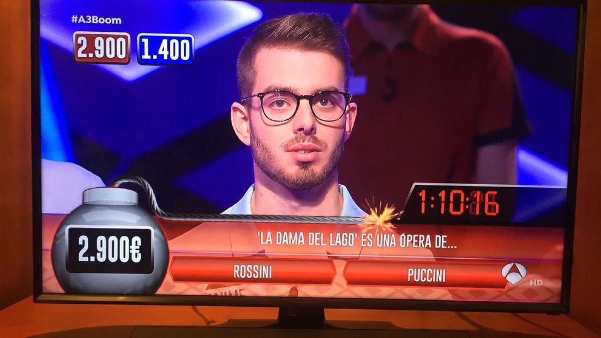Un habitante de Conesa participa en el concurso televisivo '¡Boom'!