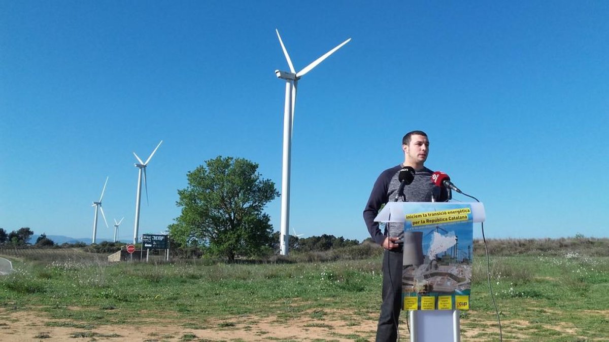 La CUP llevará al Gobierno la petición de parar nuevos parques eólicos a través de la Diputación