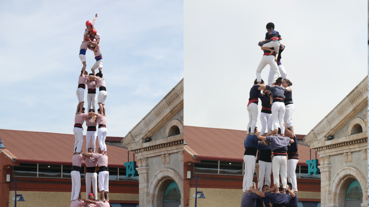 Els Xiquets i el Serrallo fan una diada de rodatge i sense riscos al Moll de Costa