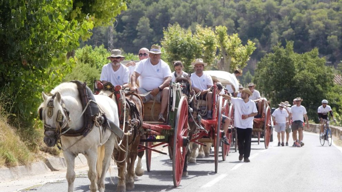 Els cavalls de la portada de l'aigua  es calçaran les ferradures de plàstic a Bràfim