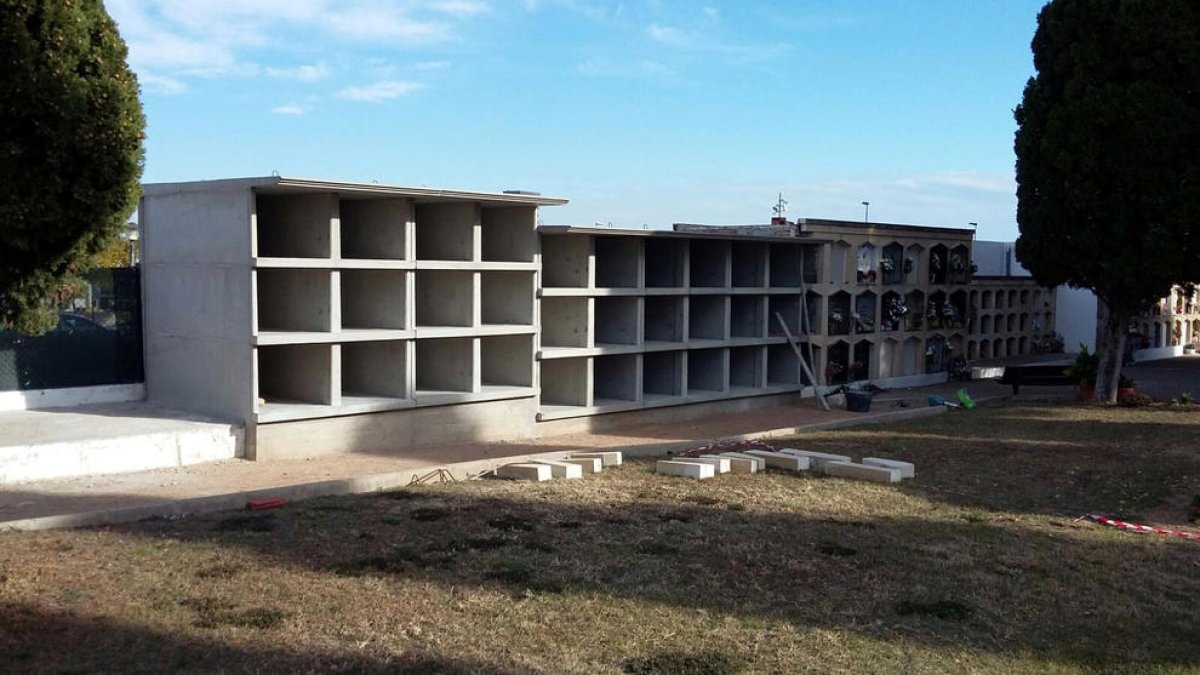 Las obras del cementerio municipal de Altafulla finalizarán la segunda quincena de enero
