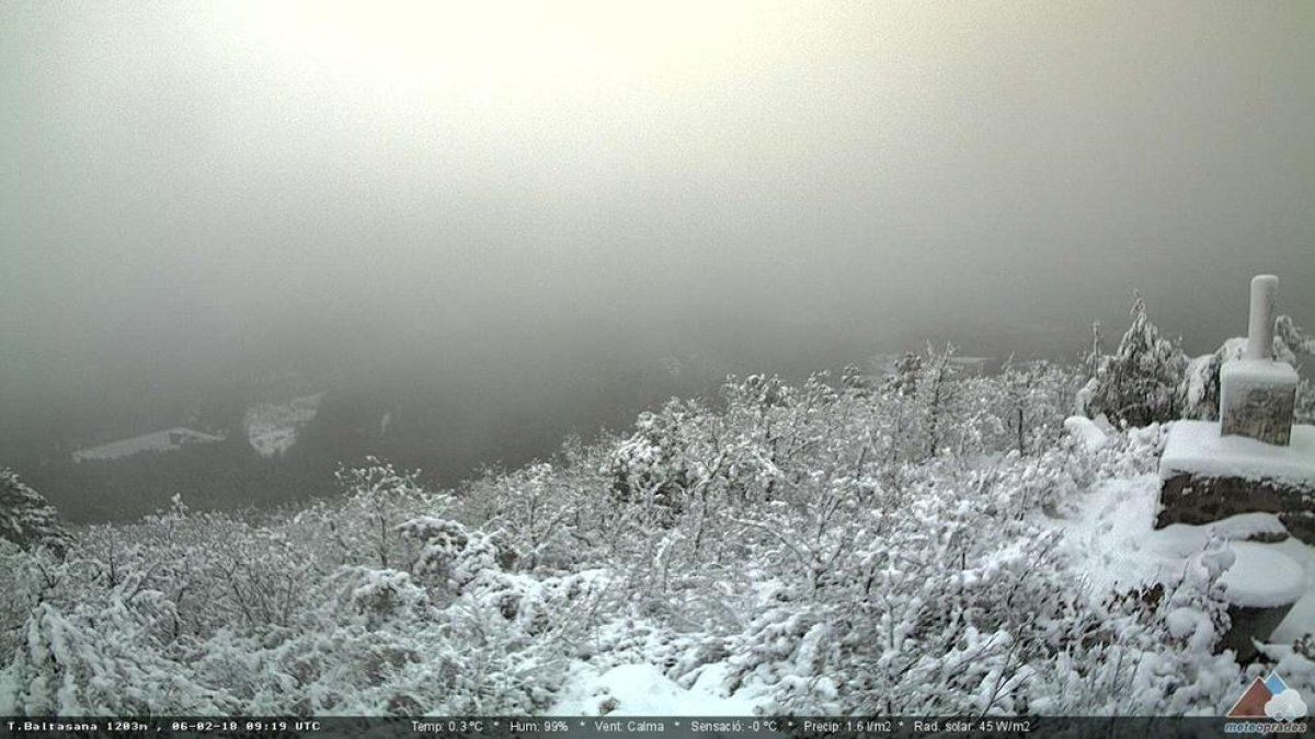 Torna la neu a les Muntanyes de Prades