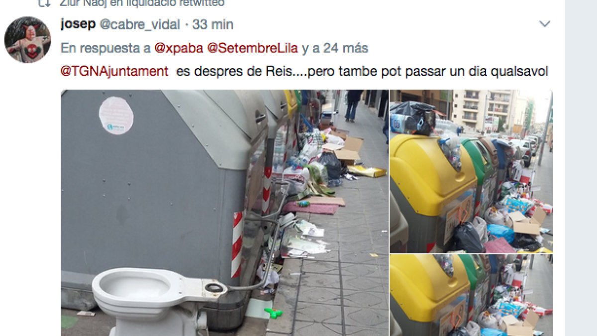 El Reis d'Orient deixen la seva empremta en els contenidors