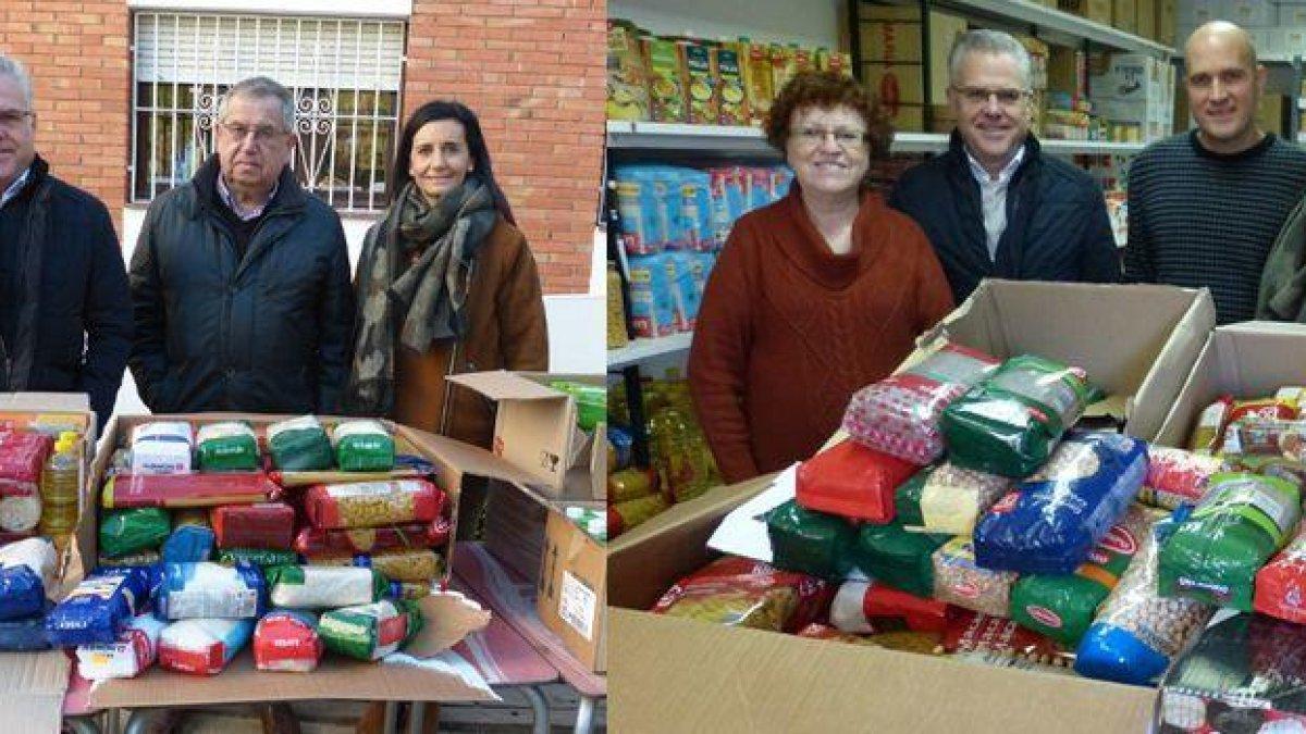El Parque de Navidad de Salou recoge 350 kilos de alimentos por Càritas y Eluzai