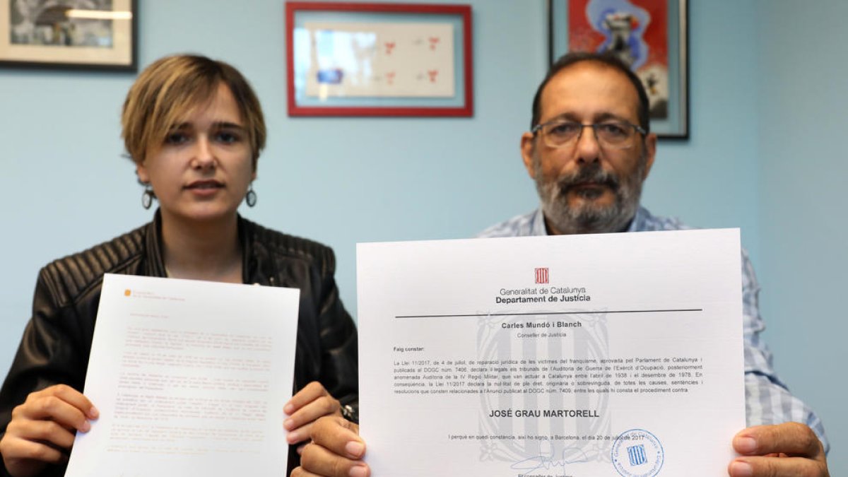 José Grau: Detenido el día de Navidad de 1939 y «liberado» 78 años después