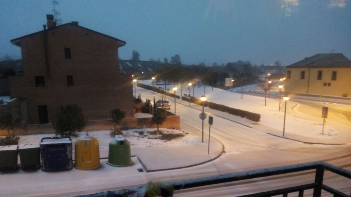 La nieve deja sin instituto a veintisiete alumnos de Santa Coloma de Queralt y les Piles