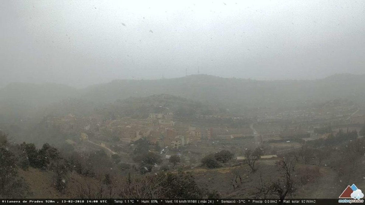 Comença a nevar a Prades