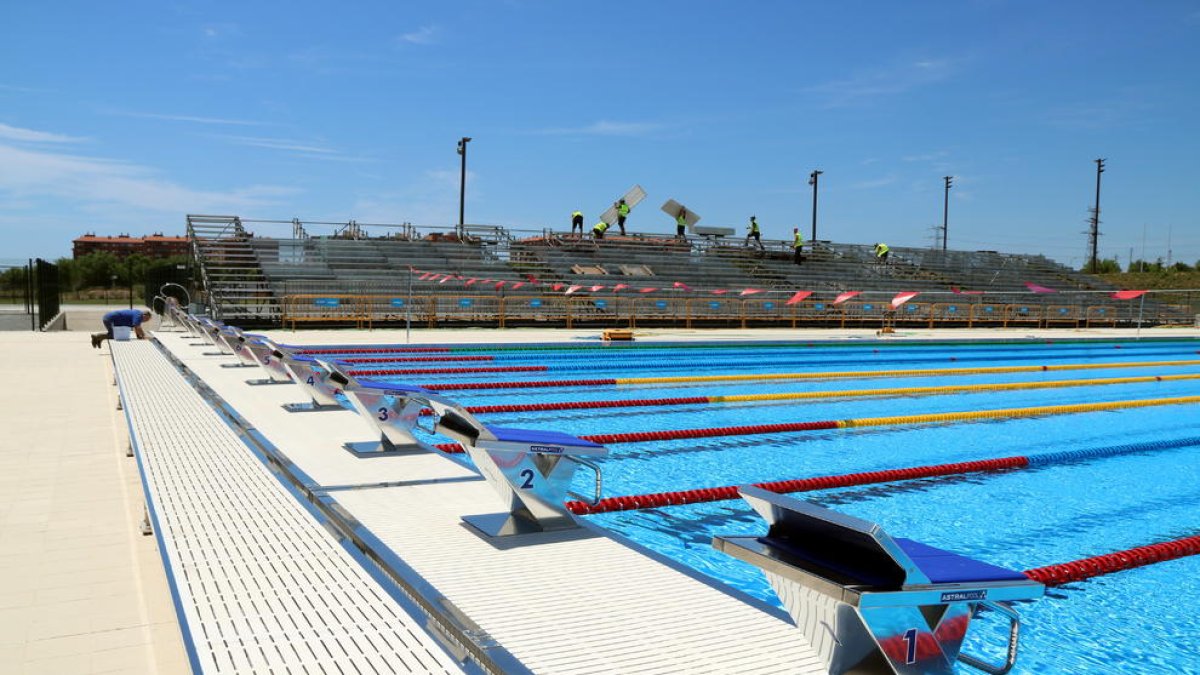Anilla Mediterránea, atletismo, trabajo, velódromo, piscina, Juegos Mediterráneos, Tarragona 2018, obra, recinto
