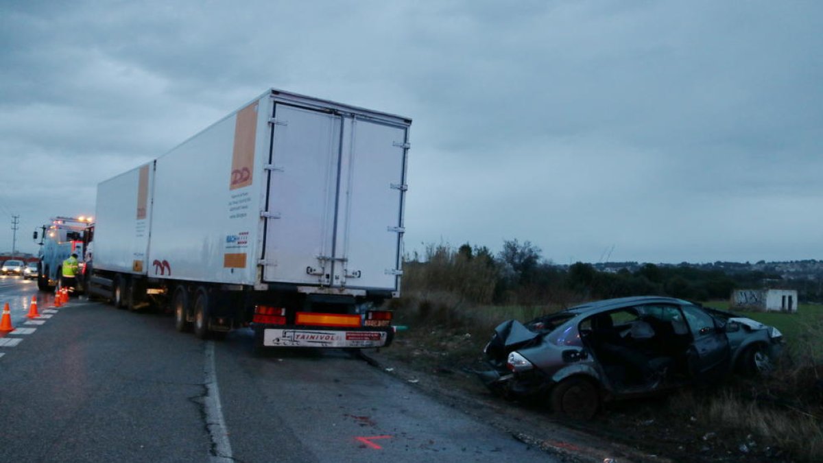 Coma-ruga, N-340, accident