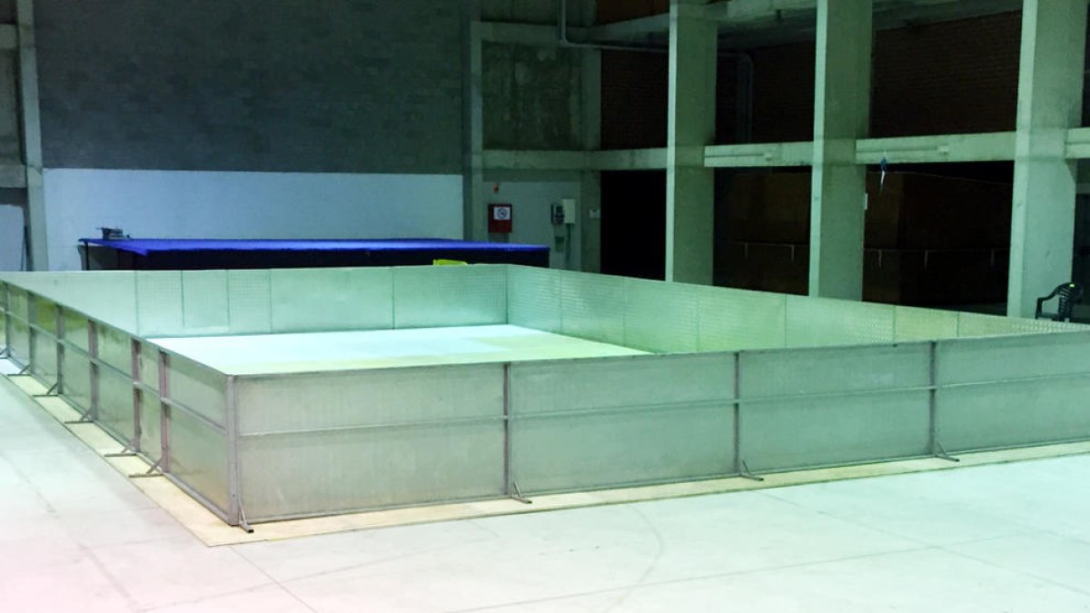 L'Arboç instal·la una pista de gel per Nadal