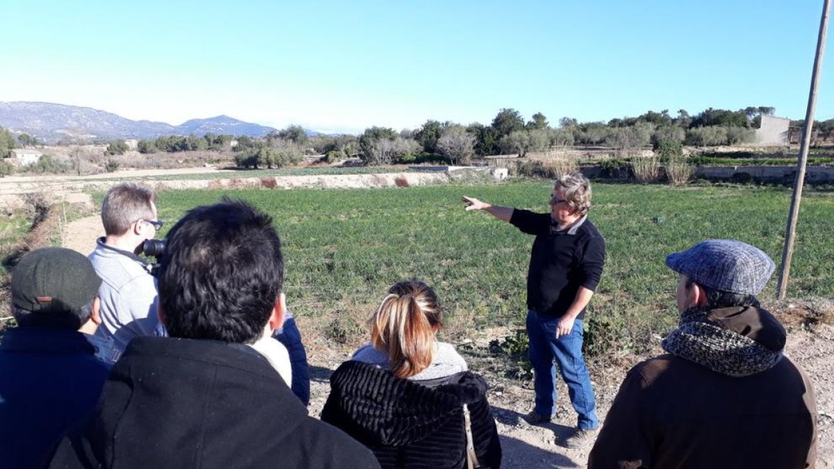 Dos agricultors obren un camp de calçots a visites turístiques