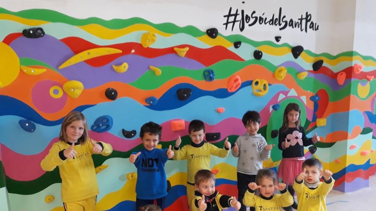 El Col·legi Sant Pau estrena rocòdrom