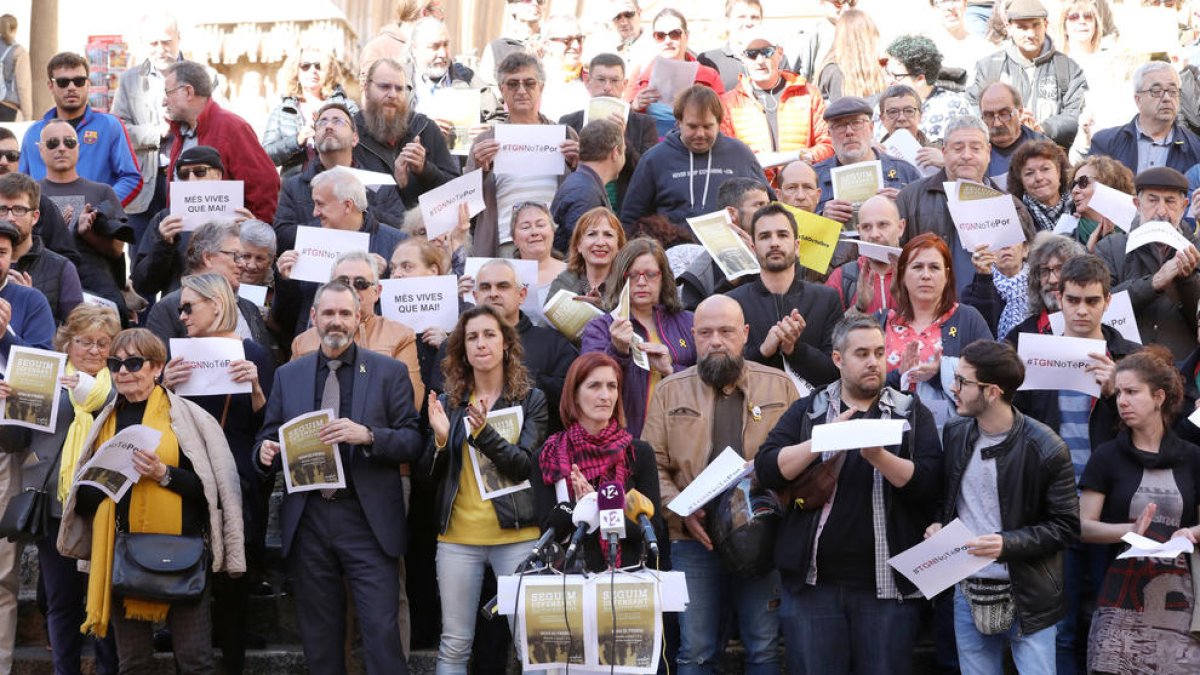 Los independentistas convocan una concentración delante de la Audiencia