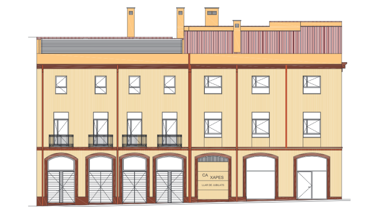 Valls aprueba un proyecto para reformar el edificio de Ca Xapes como sede del hogar del jubilado