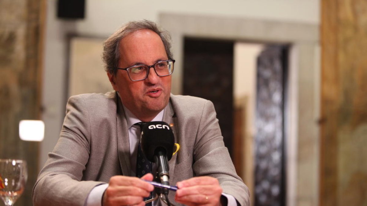 Torra a Felipe VI: «Nunca es tarde para pedir perdón; pero ya no es el rey de los catalanes»