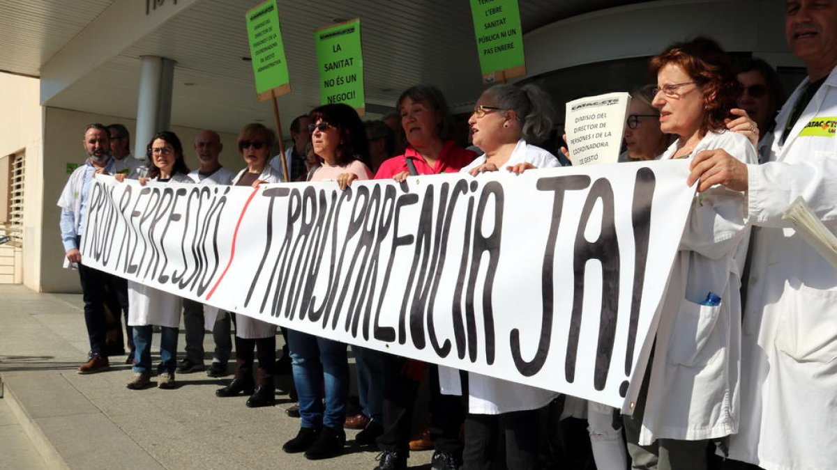 sindicat, CATAC-CST_IAC, fuga, Hospital Verge de la Cinta, delegada, dimissió, metge, personal, direcció, Tortosa