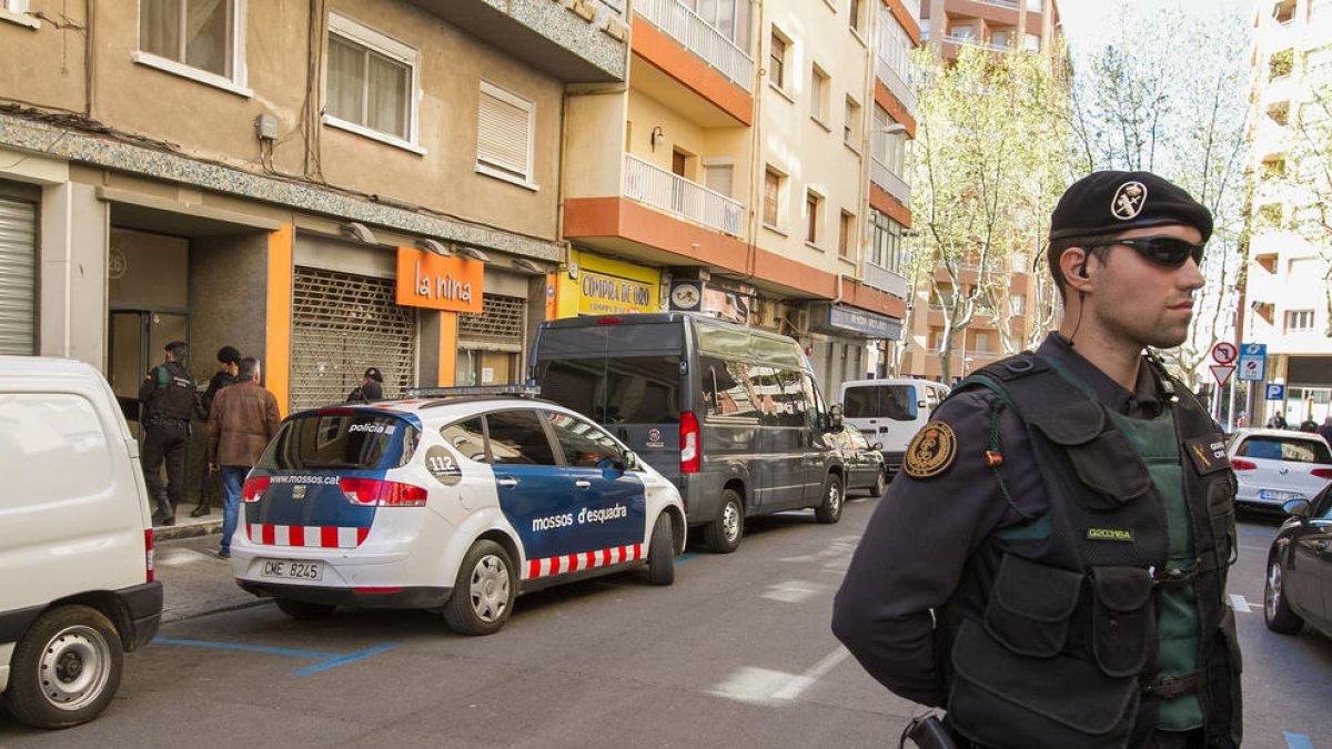 Operación policial conjunta de Mossos y Guardia Civil en Reus