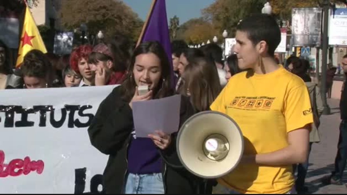 estudiants, sindicat, professorat, SEPC, Tarragona, Lomce, concentració, ensenyament, vaga, 9-F, manifestació, educació